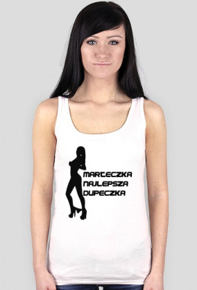 Marteczka najlepsza dupeczka (bokserka damska) ciemna grafika