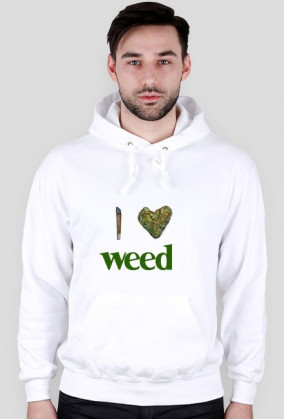 bluza i love weed