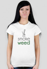 smoke weed koszulka damska