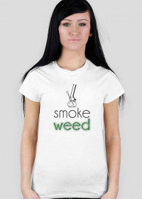 smoke weed koszulka damska