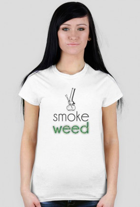 smoke weed koszulka damska