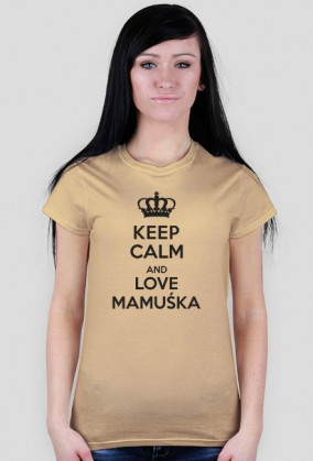 Koszulka damska z nadrukiem "love mamuśka"