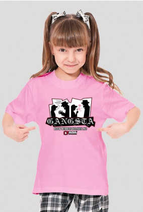 Koszulka dla dziewczynki - Gangsta. Pada