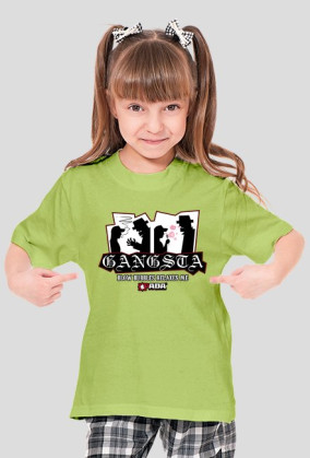 Koszulka dla dziewczynki - Gangsta. Pada