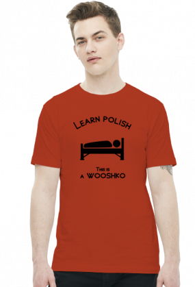 Learn polish - Wooshko v2 (t-shirt) ciemna grafika