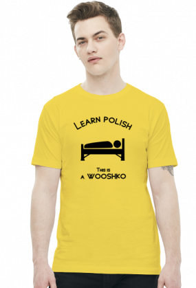 Learn polish - Wooshko v2 (t-shirt) ciemna grafika