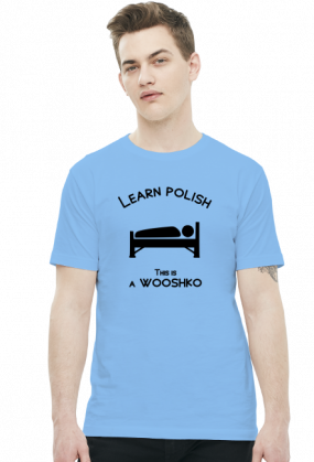 Learn polish - Wooshko v2 (t-shirt) ciemna grafika