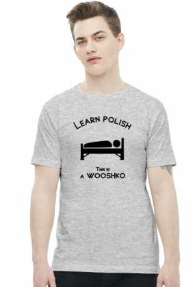 Learn polish - Wooshko v2 (t-shirt) ciemna grafika