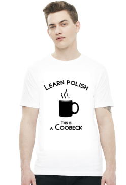 Learn polish - Coobeck (t-shirt) ciemna grafika