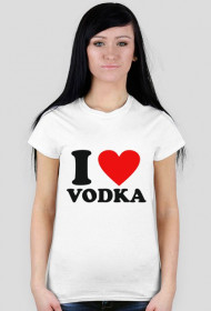 Koszulka damska - I love vodka