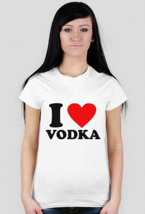 Koszulka damska - I love vodka
