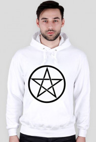 Bluza z kapturem biała - Pentagram