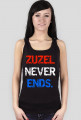 Koszulka "Zuzel never ends.", damska, bez rękawów