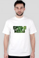 smoke weed koszulka biala meska