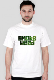 smoke weed koszulka biala meska