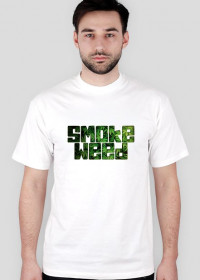 smoke weed koszulka biala meska