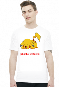 biała koszulka pikachu