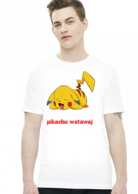biała koszulka pikachu