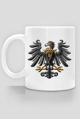 Prusy dwa orły (czarne) Kubek