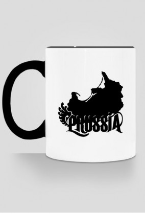 Prussia kubek z czarnym uchem