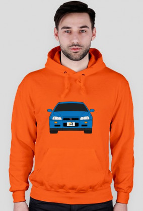 Skyline R34 GTR Przód - Bluza Kaptur