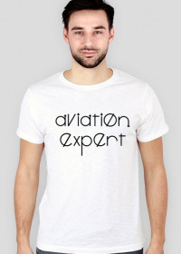 Męska koszulka lotnicza Aviation Expert / Eskpert lotniczy