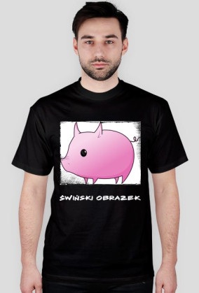 Świński obrazek - męskie ciemne