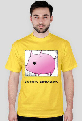 Świński obrazek - męskie jasne
