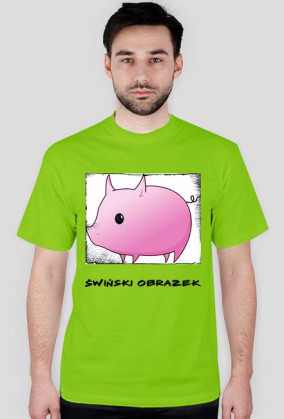 Świński obrazek - męskie jasne