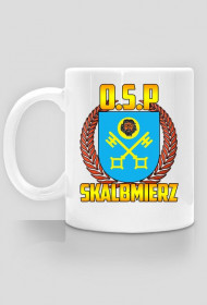 Kubek biały z logiem OSP Skalbmierz