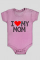 i Love My Mom (body niemowlęce) ciemna grafika