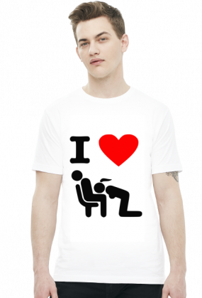 I Love Blowjob (t-shirt) ciemna grafika