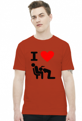 I Love Blowjob (t-shirt) ciemna grafika
