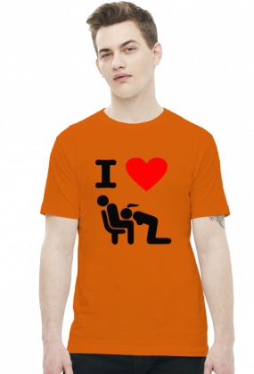 I Love Blowjob (t-shirt) ciemna grafika