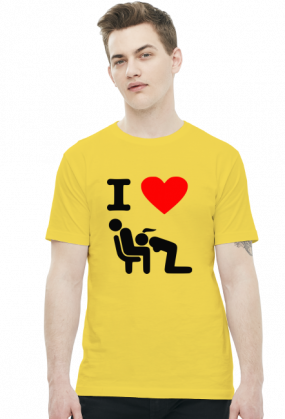 I Love Blowjob (t-shirt) ciemna grafika