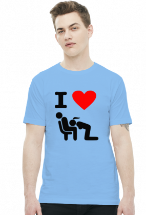 I Love Blowjob (t-shirt) ciemna grafika