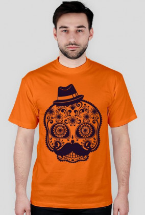 Koszulka męska czachą hipster