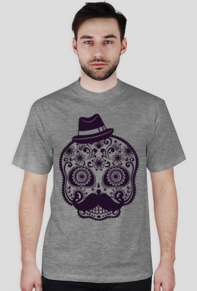 Koszulka męska czachą hipster