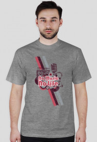 Koszulka męska NO MUSIC NO LIVE