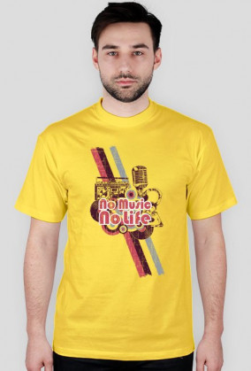 Koszulka męska NO MUSIC NO LIVE