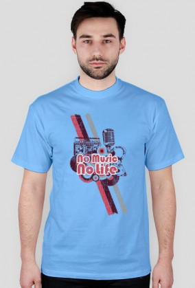 Koszulka męska NO MUSIC NO LIVE