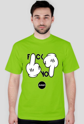 T-SHIRT middle finger F*CK YO!