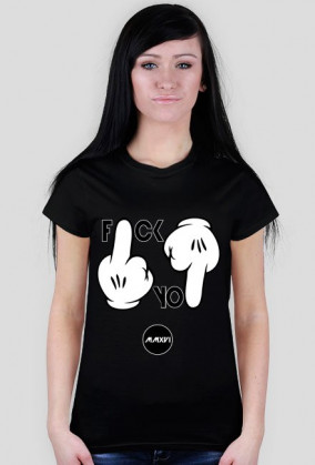 Damski T-SHIRT middle finger!