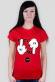 Damski T-SHIRT middle finger!