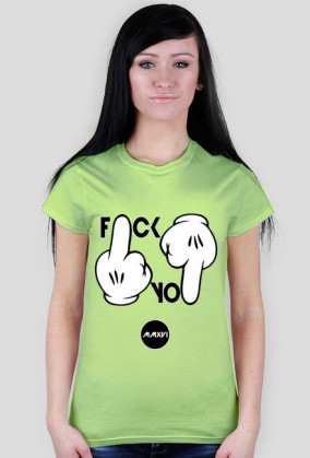 Damski T-SHIRT middle finger!