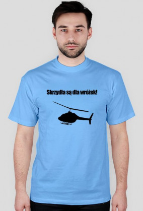 Wielokolorowa męska koszulka lotnicza Helikopter / Helicopter