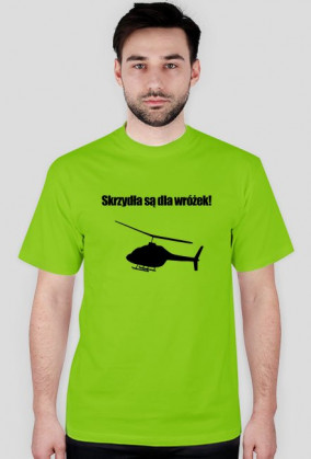 Wielokolorowa męska koszulka lotnicza Helikopter / Helicopter