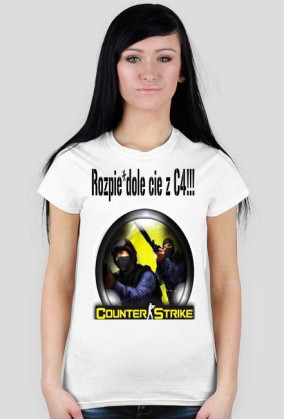 Counter-Strike - Damska, Biała