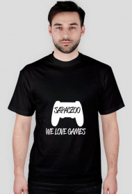 Koszulka WE LOVE GAMES [czarno-biała]
