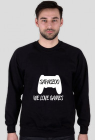 Bluza WE LOVE GAMES [Czarno-Biała]